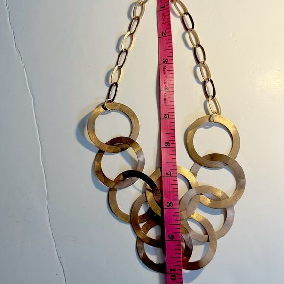 Glow by Sheila Fajl circle necklace Geometric Boho Bohemian Unique Thailand - Picture 5 of 9